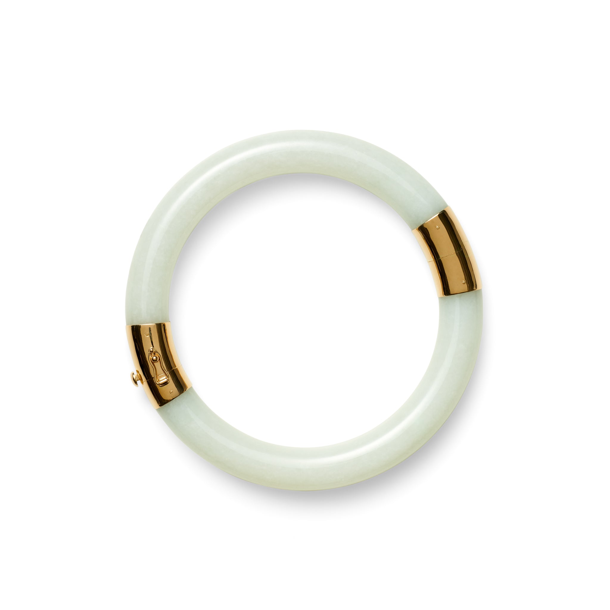 Elegant White Jade Pacific Bangle Bracelet - Handcrafted Jewelry for Women, Perfect for Weddings, Parties & Special Occasions
