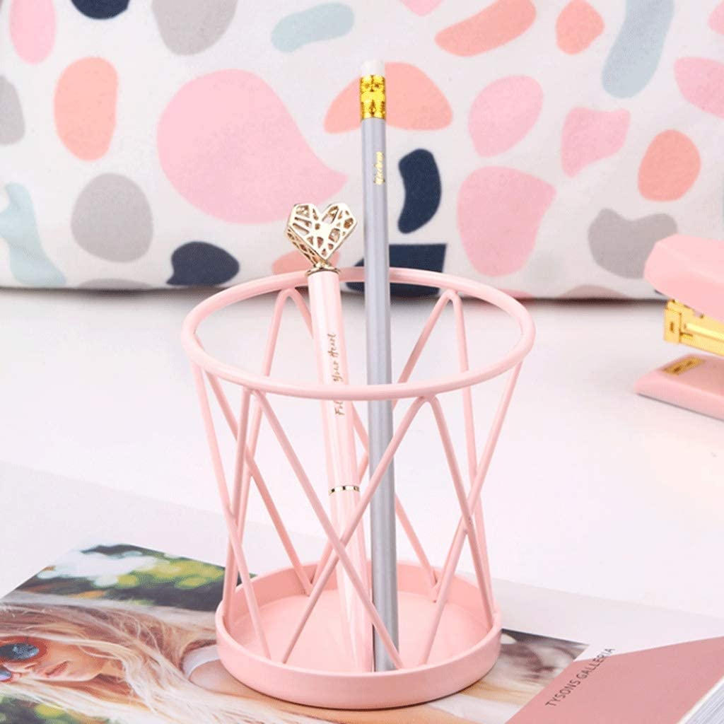 Iron Wire Hollow Pen Holder - Large Capacity Office & Student Desk Organizer for Pencils, Pens, Stationery - Perfect Gift for Students & Professionals (Ideal for Home, Office, School & Study Spaces)