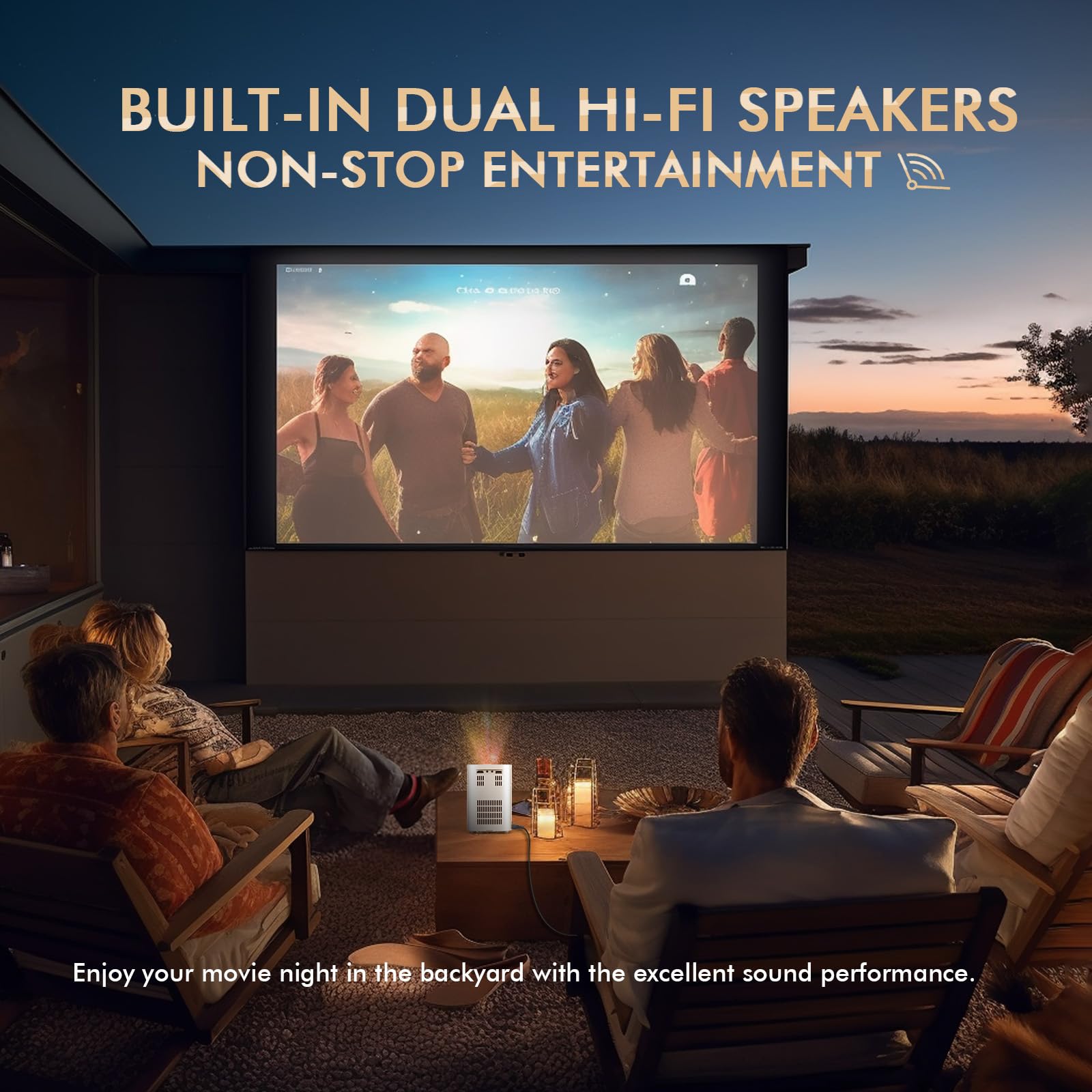 Mini Projector with WiFi & Bluetooth - 300