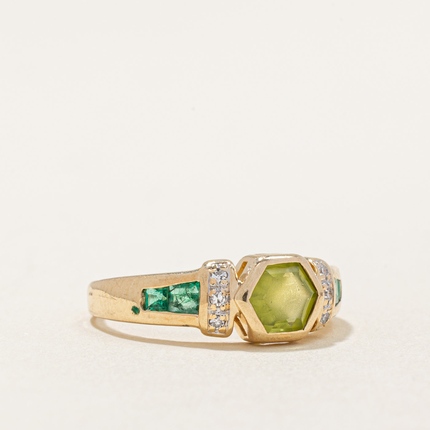 Exquisite Multi Gemstone Cocktail Ring - 0.78ctw Genuine Stones - Size 5.5 - Perfect for Evening Parties, Weddings & Special Occasions