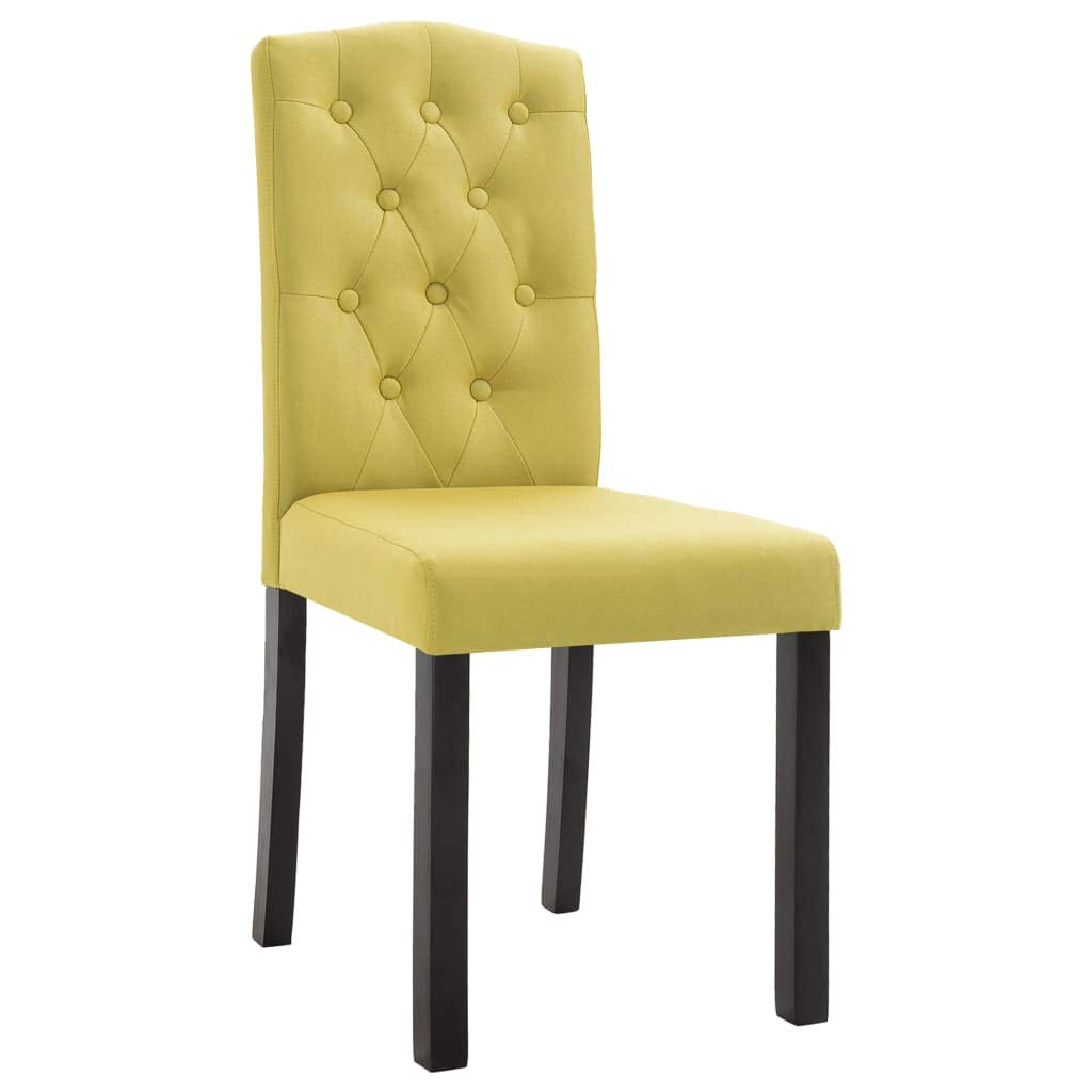 6 Pcs Green Fabric Dining Chairs - Comfortable Kitchen Chairs for Dining Room, Living Room, Bedroom, Kitchen & Restaurant Use