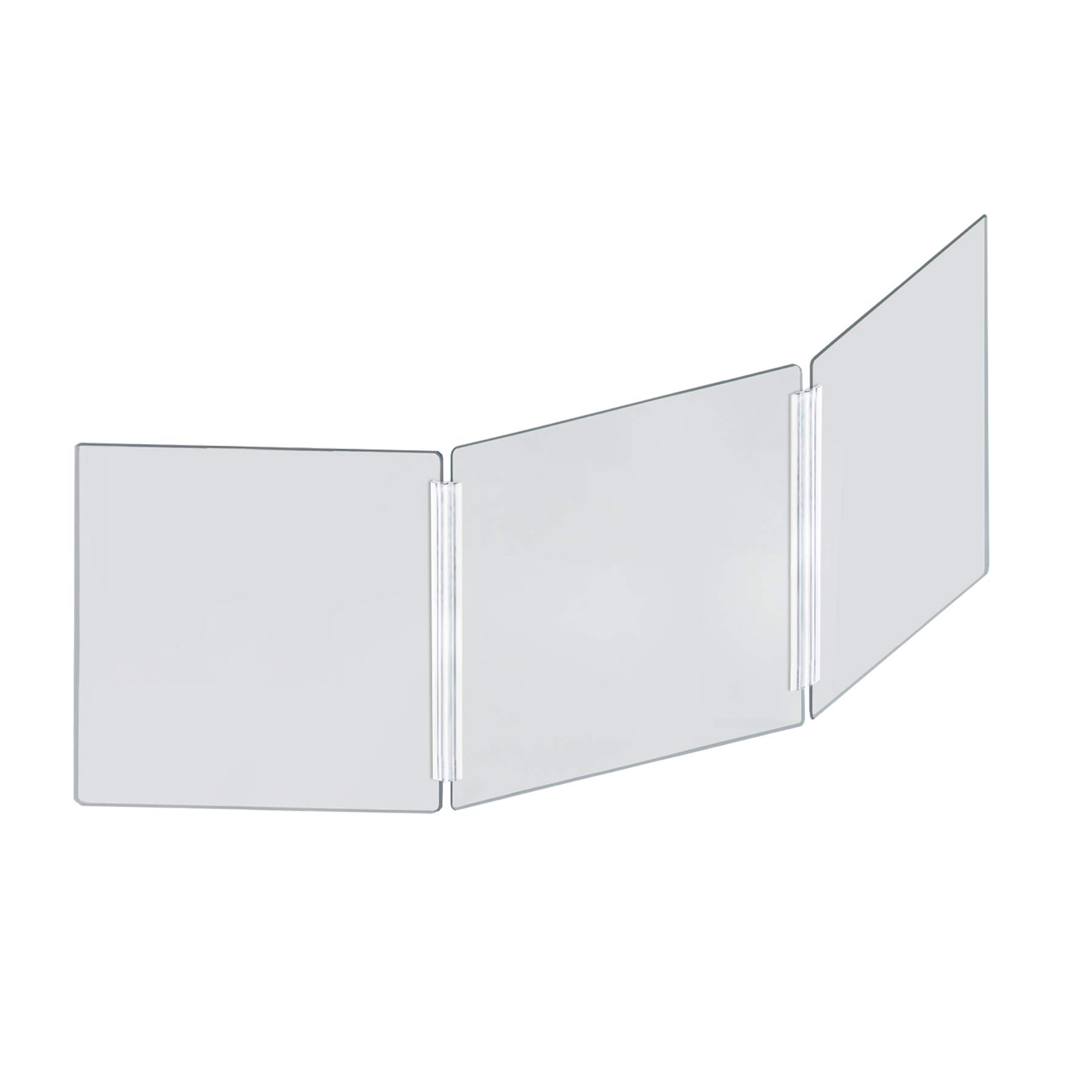Azar Displays Tri-Fold Plexiglass Sneeze Guard - 60