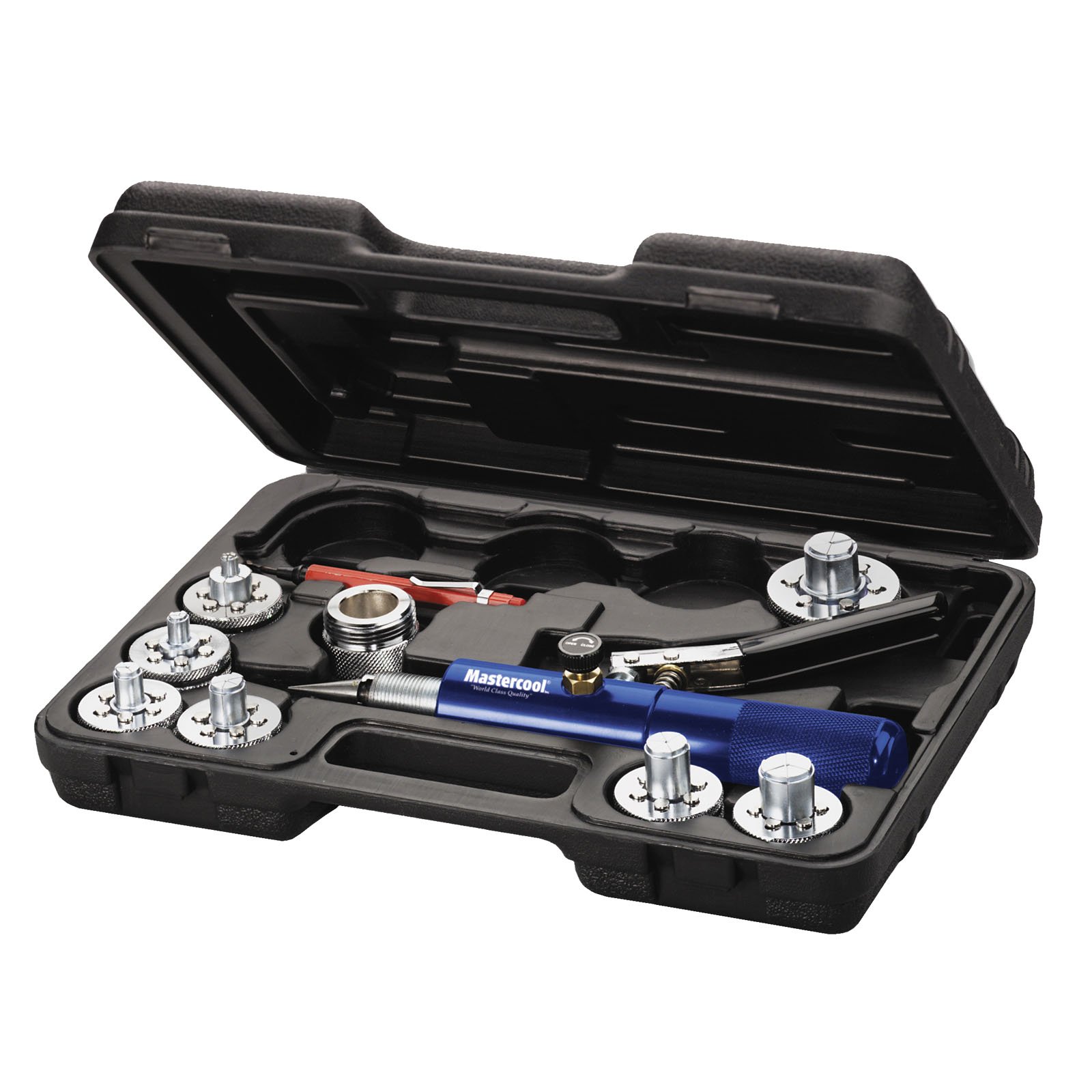 Mastercool 71600-A Hydra Swage Tube Expanding 7 Head Tool Kit - Professional HVAC & Refrigeration Tool for Copper Pipe Flaring, Swaging, and Expanding - Perfect for HVAC Technicians, Plumbers, and DIY Home Repairs