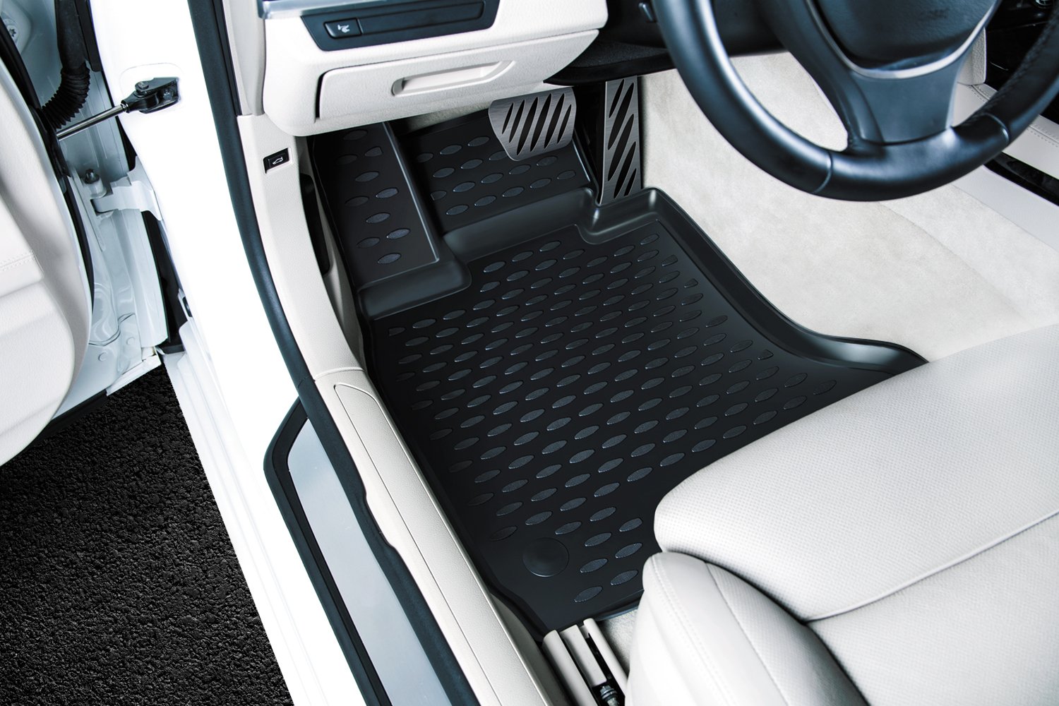 2018-2023 Chevrolet Traverse Custom Fit Floor Mats - Full Set for Front, 2nd & 3rd Row with Bucket/Captain Seats | All-Weather Protection for 7-Seater SUV | Perfect for Family Road Trips & Daily Commutes