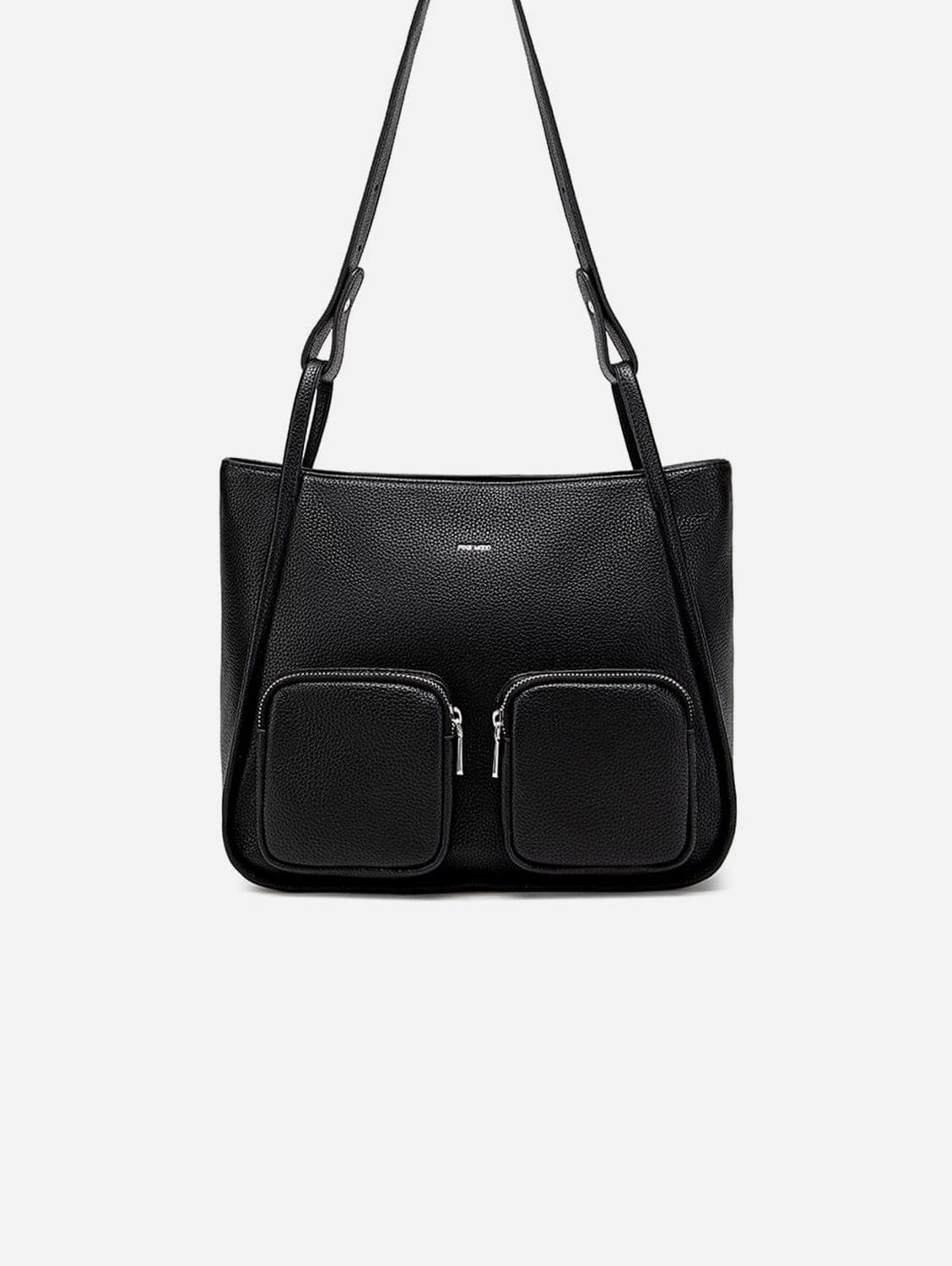 Cathy Vegan Leather Tote Bag for Women - Black Pebbled Texture - Stylish & Durable Handbag for Work, Travel & Everyday Use