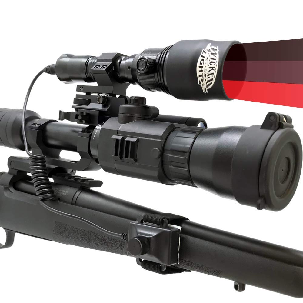 Wicked Lights A51iR 3-in-1 LED Hunting Light Kit (850nm IR, 940nm IR, Red LED) with Adjustable Intensity for Night Vision Scopes - Perfect for Coyote, Hog & Predator Hunting at Night