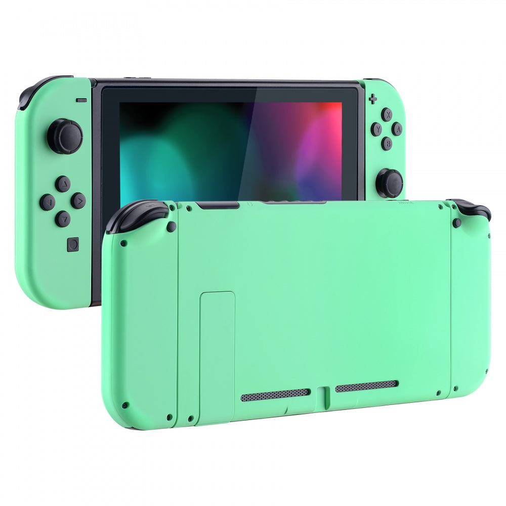 eXtremeRate Mint Green Nintendo Switch Joycon Controller Shell Replacement - Full Set Buttons & Back Plate DIY Kit for NS Switch (Model QP308) - Perfect for Gaming, Customization & Repair