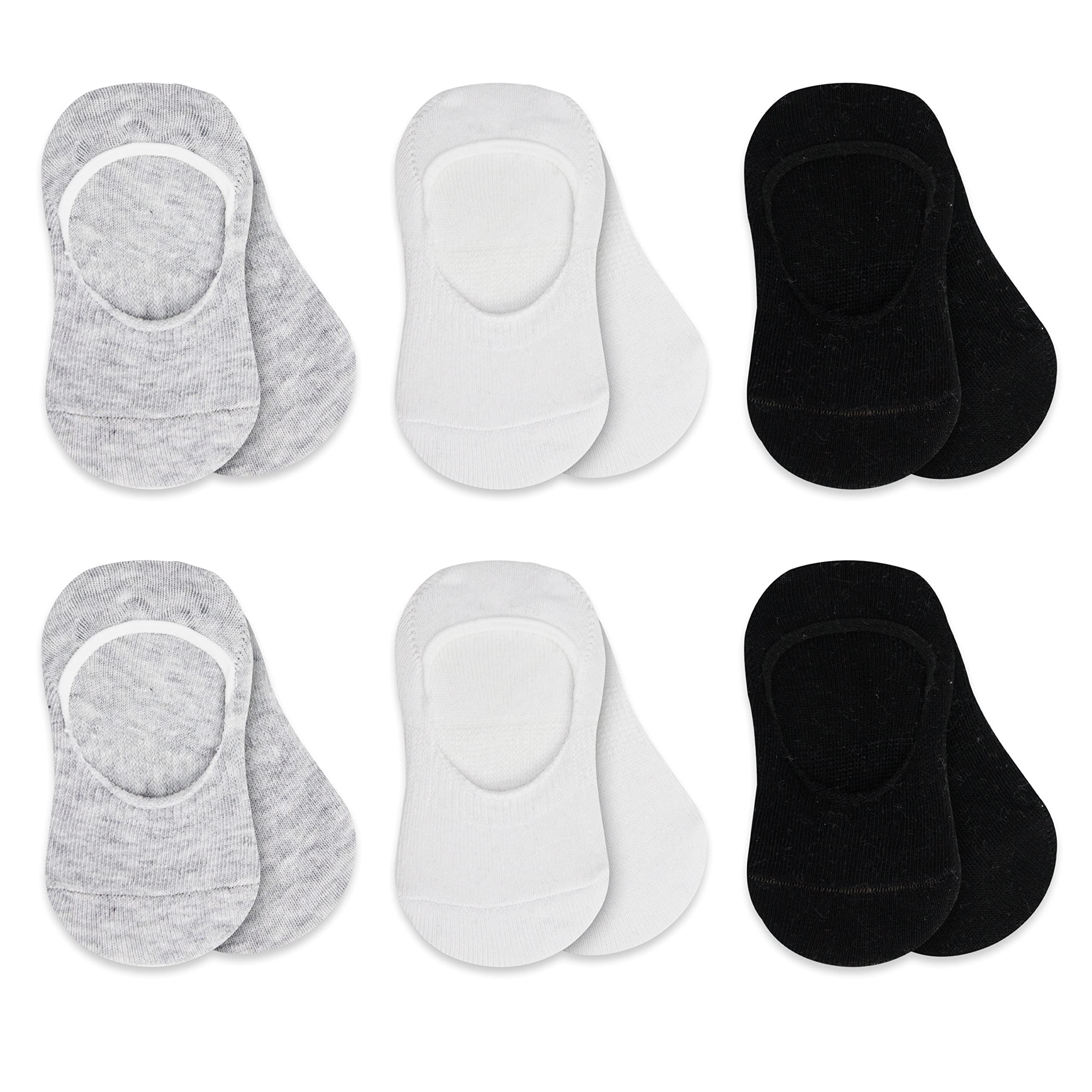 Bistyle 6 Pairs Baby No Show Socks for Newborn Infant Toddlers | Hypoallergenic Cotton Boys Girls Low Cut Ankle Socks | Perfect for Daily Wear, Playtime & School