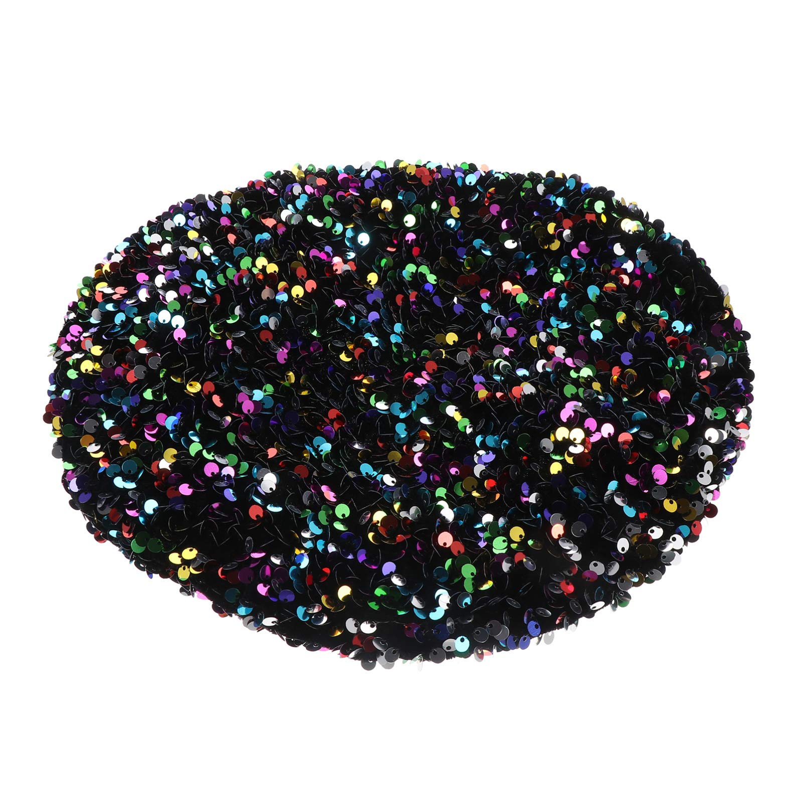 SOIMISS Women's Fashion Sequins Beret Hat - Shiny Artist Beanie Winter Hat for Women & Girls - Perfect for Christmas Parties, Holiday Outfits & Winter Fashion Accessories