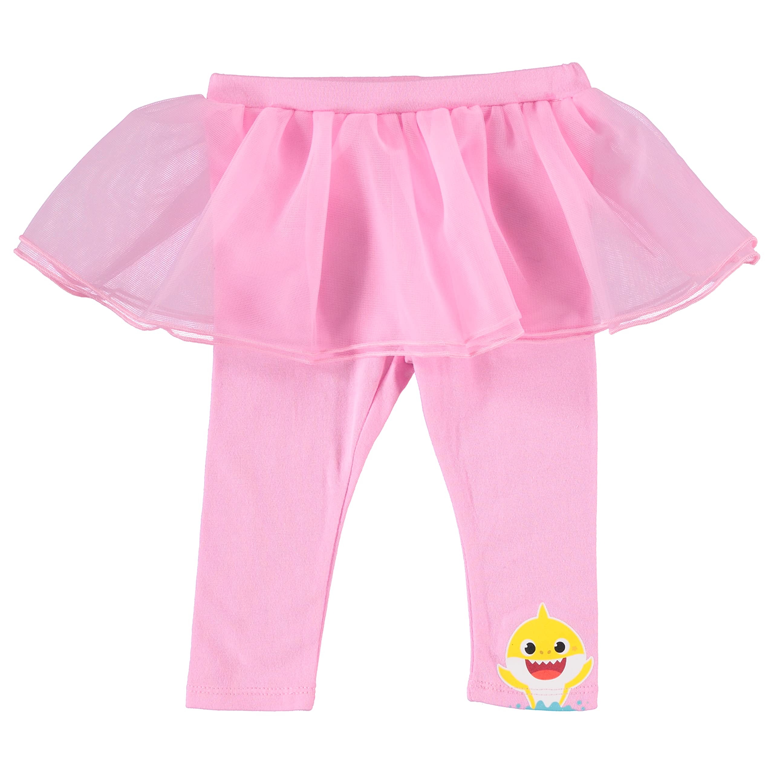 Baby Shark Baby Girl Outfit - Ruffled Sleeve Bodysuit & Tutu Leggings Set | Cute Toddler Clothes for Playtime, Birthday Parties & Photo Shoots