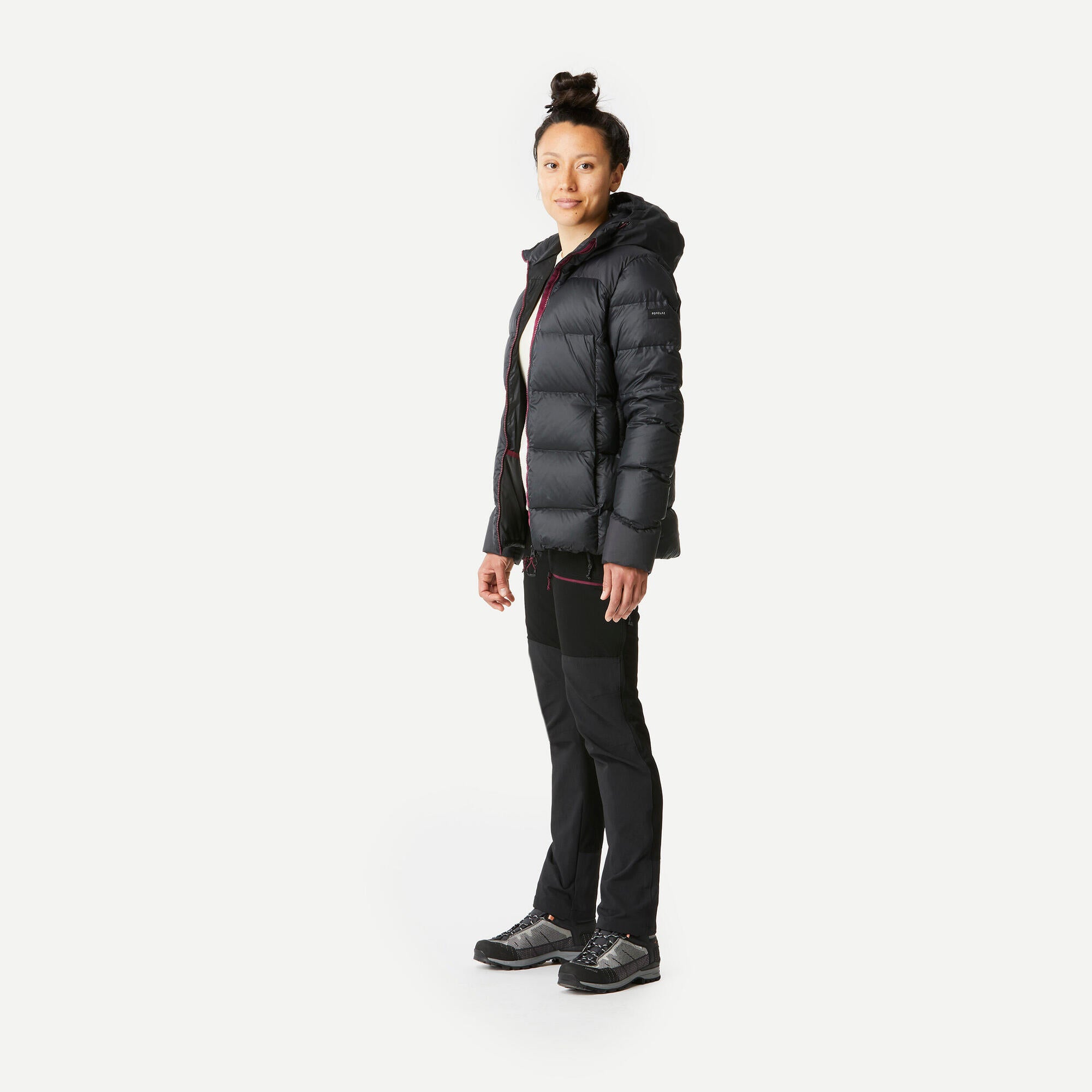 Forclaz Women's MT900 Hooded Down Puffer Jacket - Lightweight Winter Coat for Hiking, Skiing & Outdoor Activities | Waterproof Insulated Parka for Cold Weather
