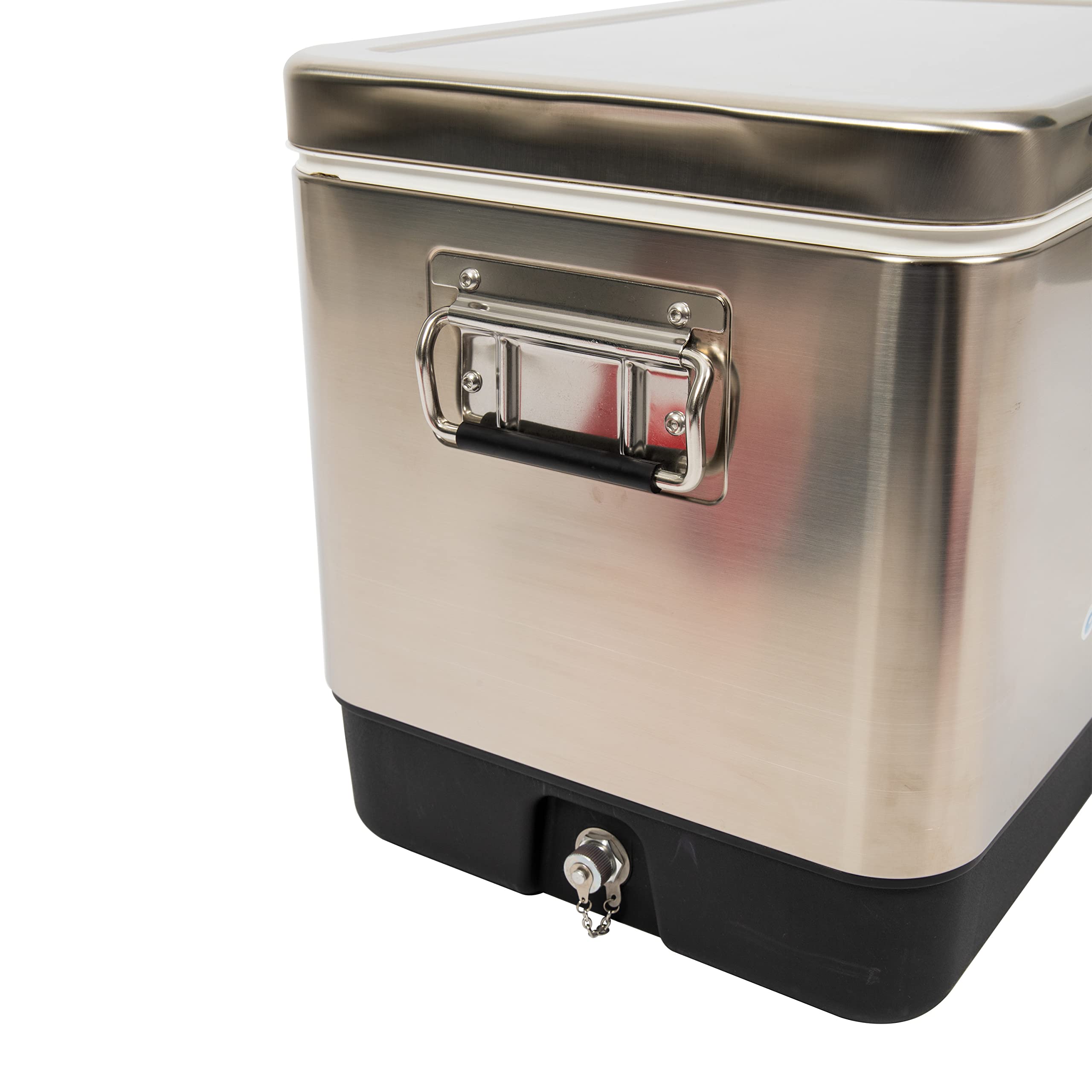 Tommy Bahama 54 Quart Stainless Steel Cooler with Bottle Opener - Portable Ice Chest for Beach, Camping, Tailgating & Outdoor Adventures