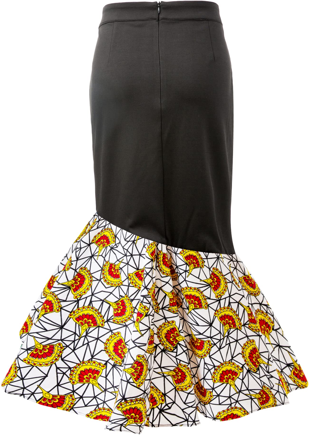 African Print Pencil Skirt for Women | Kente Skirt for Office & Party