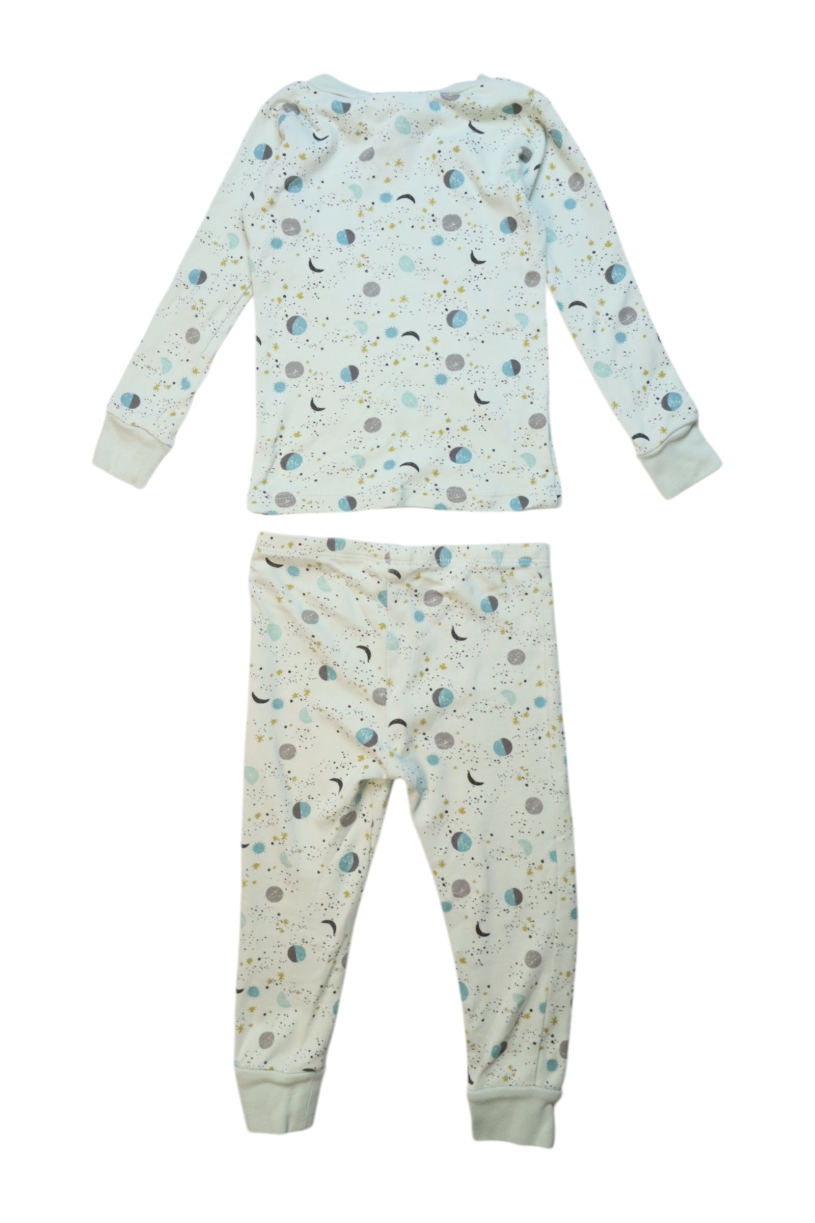 Apple Park Moon and Stars Pajama Set for Toddlers 2T - Soft & Comfortable Sleepwear for Boys & Girls - Perfect for Bedtime & Lounging