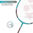 Yonex Arcsaber 73 Lightweight Badminton Racket - Prestrung with Aqua Blue Strings | Professional Tournament Grade Shuttlecock Racquet | Perfect for Indoor/Outdoor Play & Competitive Matches