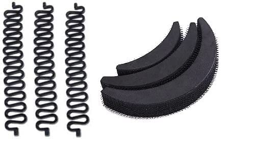 TINY DEAL Banana Bumpits Puff Maker Hair Clip - Hair Styling Tool for Voluminous Updos, Braids & Twists - Perfect for Women & Girls (Great for Parties, Weddings & Everyday Hairstyles)