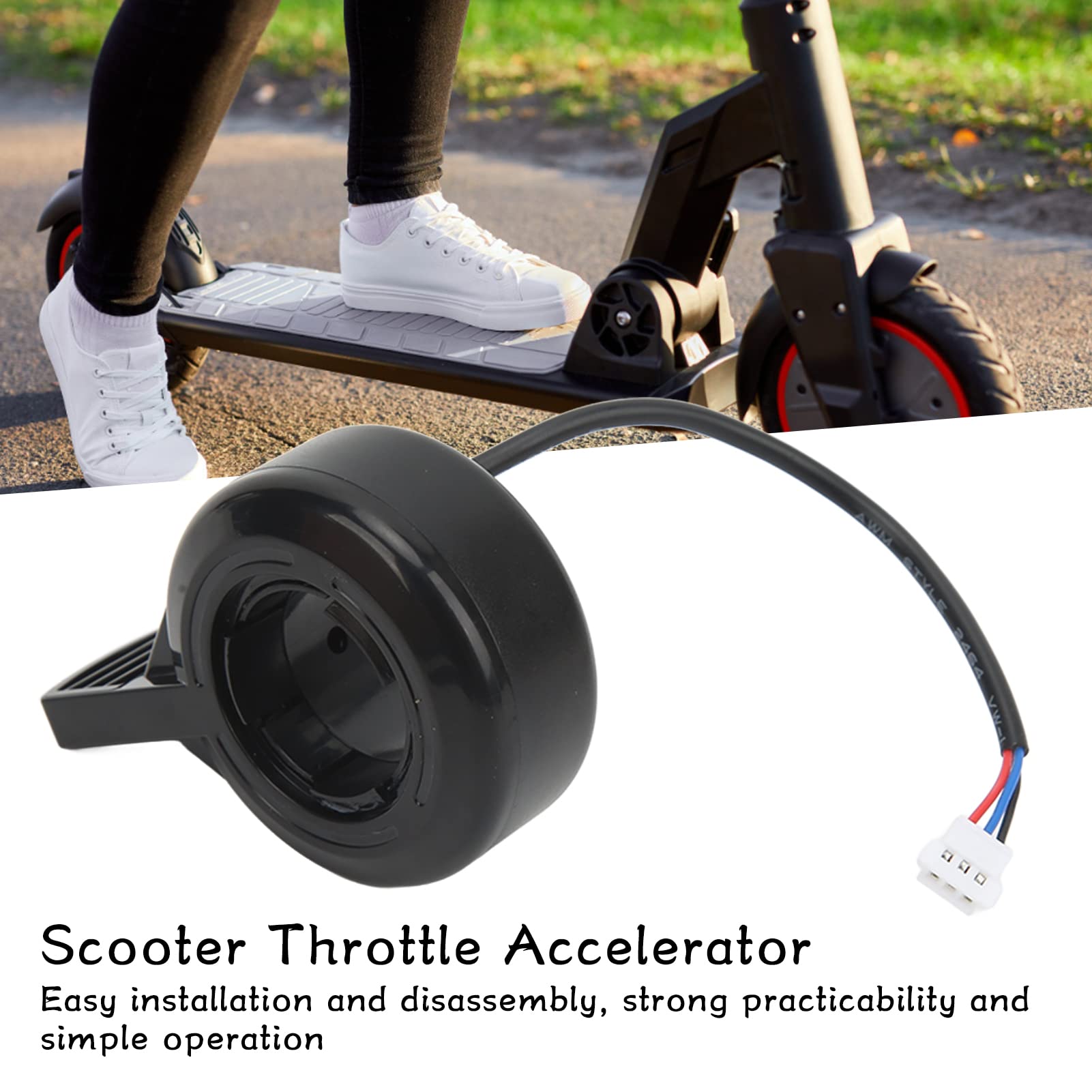 VBESTLIFE Electric Scooter Thumb Throttle Accelerator - Plastic Finger Speed Control for E-Scooters - Perfect for Commuting, Urban Travel & Last-Mile Transportation