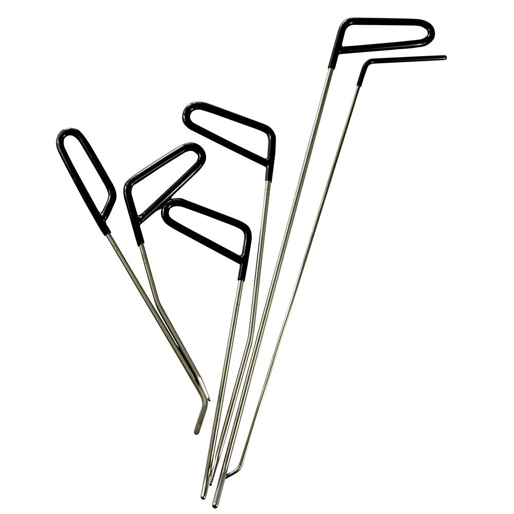 Premium PDR Tools Kit - High-Quality Hooks & Rods for Paintless Dent Removal | Professional Auto Body Repair Set for Car Door Dents & Hail Damage | Perfect for DIY Enthusiasts & Professional Mechanics