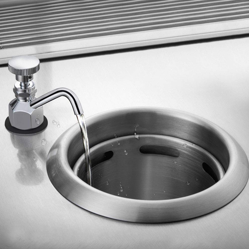 Premium Stainless Steel Coffee Shop Faucet - Commercial Bar Counter Sink Set with Brass Fittings for Kitchen & Washing Equipment | Ideal for Cafes, Restaurants, and Coffee Bars