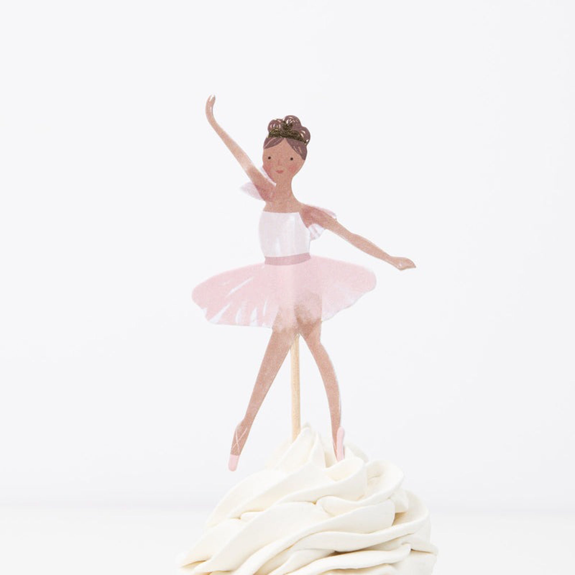 24-Piece Ballerina Cupcake Decorating Kit - Perfect for Birthday Parties, Baby Showers & Themed Events