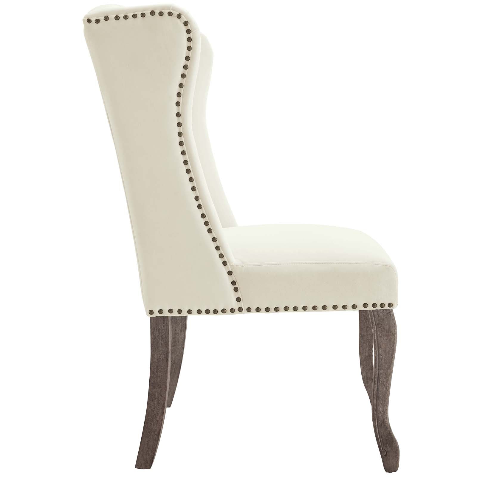 Apprise Side Chairs Set of 2 - Modern Velvet Upholstered Dining Chairs for Kitchen, Living Room & Office - Comfortable & Stylish Seating Solution
