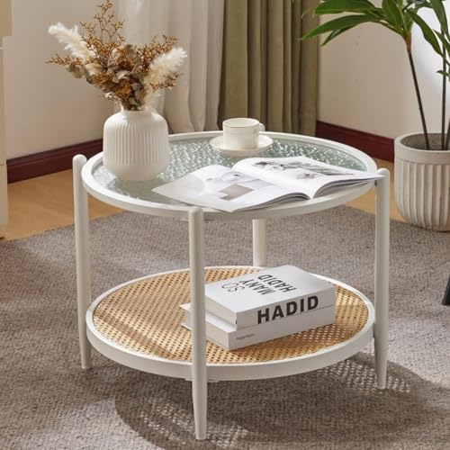 Waterwave-round Rattan White