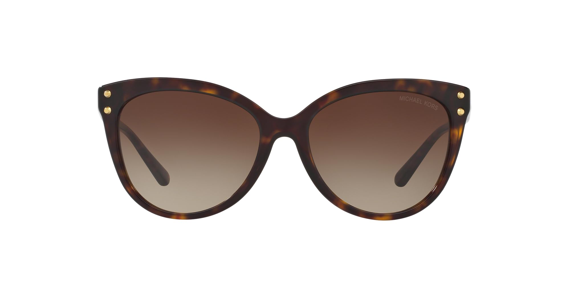 Michael Kors MK2045 Women's Cat Eye Sunglasses - Dark Tortoise/Brown Gradient Lens 55mm - Stylish UV Protection for Outdoor, Beach & Driving