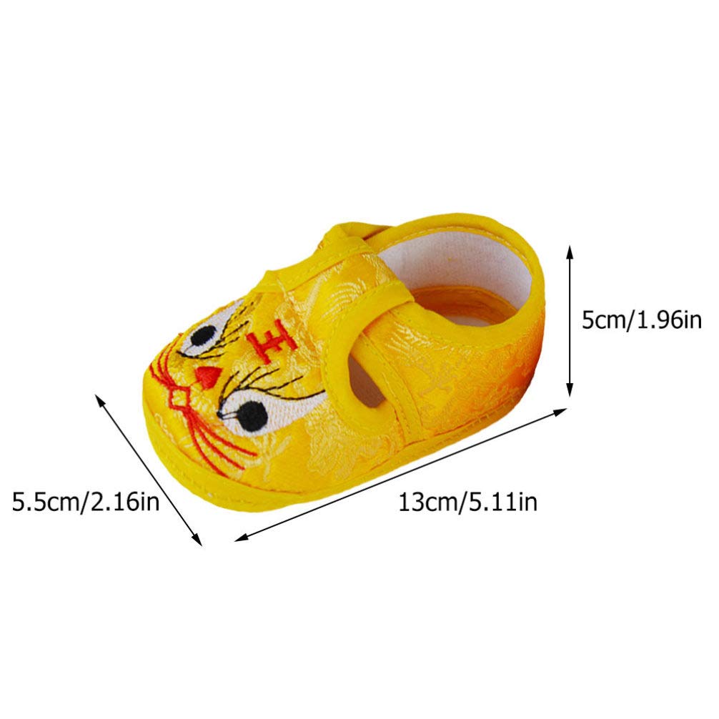 Holibanna Baby Tiger Shoes - Soft & Comfortable Infant Sneaker Slippers for Prewalkers | Warm, Breathable Baby Booties for Newborns & Toddlers | Perfect for Indoor Play, First Steps & Photo Shoots