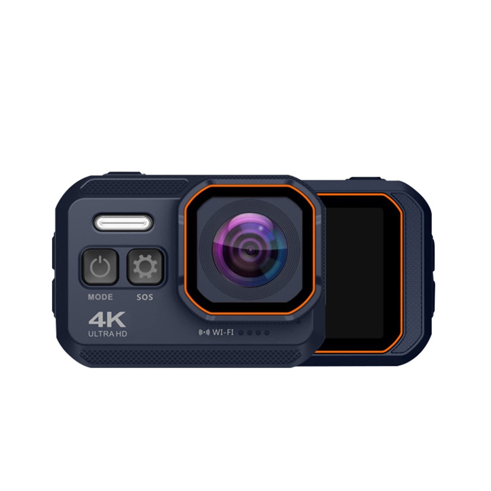 4K Waterproof Action Camera with 16MP & 60fps - Stabilized Helmet Cam for Motorcycle, Sports, Underwater Videos - Includes 16GB SD Card - Perfect for Vlogging, Adventure Travel & Extreme Sports