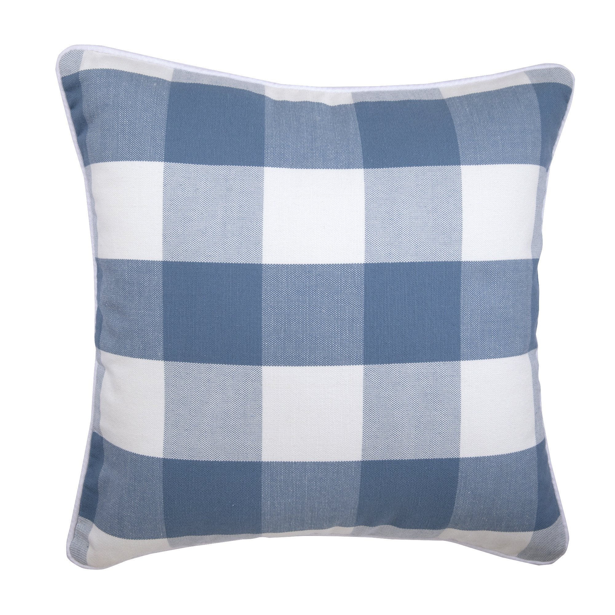 Beige Plaid Cotton Throw Pillow Cover - Soft Decorative Cushion Case for Sofa, Bed & Home Decor