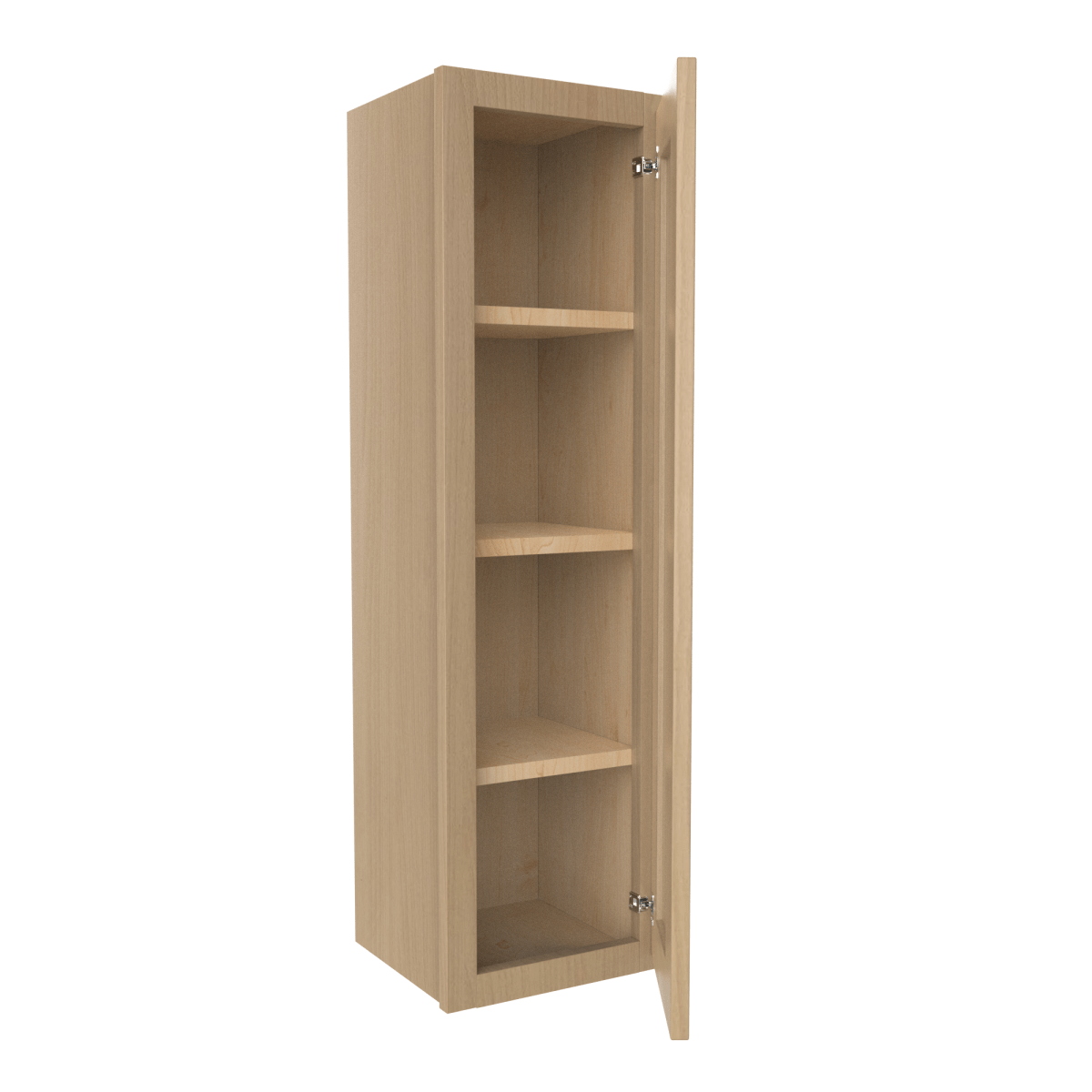 42 Inch High Single Door Wall Cabinet - Luxor Harvest RTA, 12W x 42H x 12D - Perfect for Kitchen, Bathroom, or Garage Storage Organization