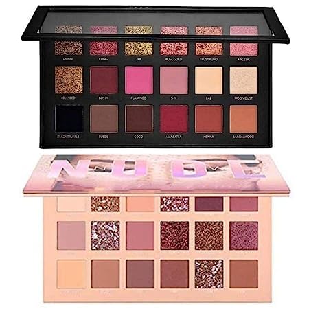 FAIRY FIRST Nude & Rose Gold Eyeshadow Palette - Shimmery Makeup Set for Day & Night Looks - Perfect for Bridal, Party & Everyday Wear
