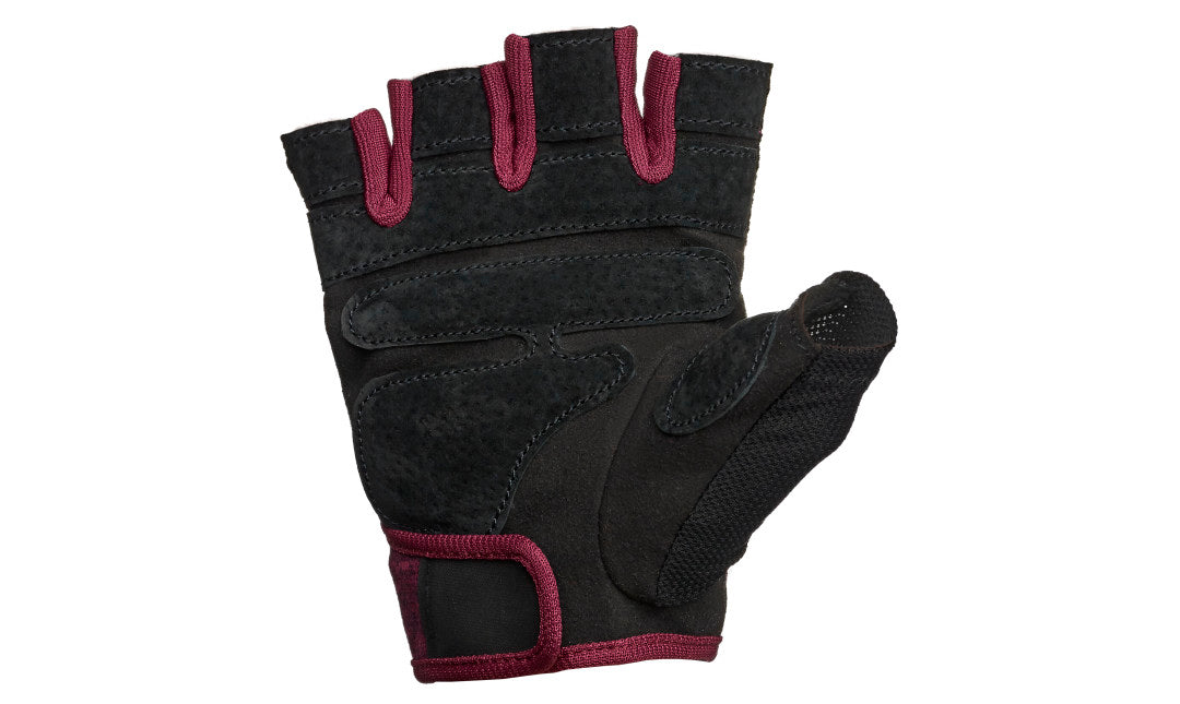 Harbinger Women's FlexFit Weightlifting Gloves - Merlot Color for Gym, CrossFit & Strength Training