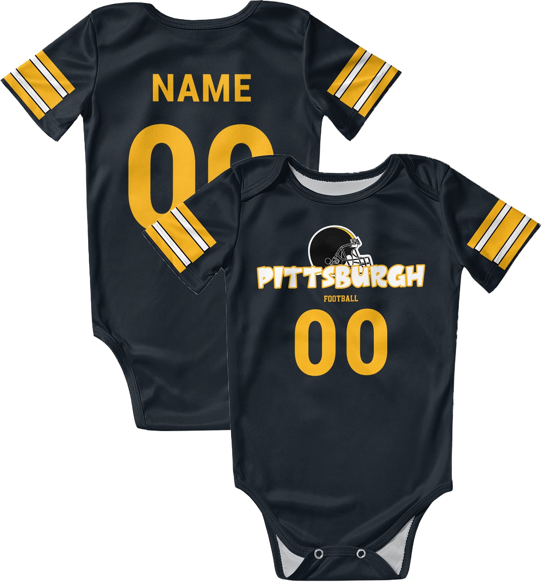 Custom Personalized Baby Onesies - Embroidered Name & Number Outfits for Newborns & Toddlers | Unique Baby Shower Gifts & Birthday Presents | Perfect for Photo Shoots, Family Events & Special Occasions
