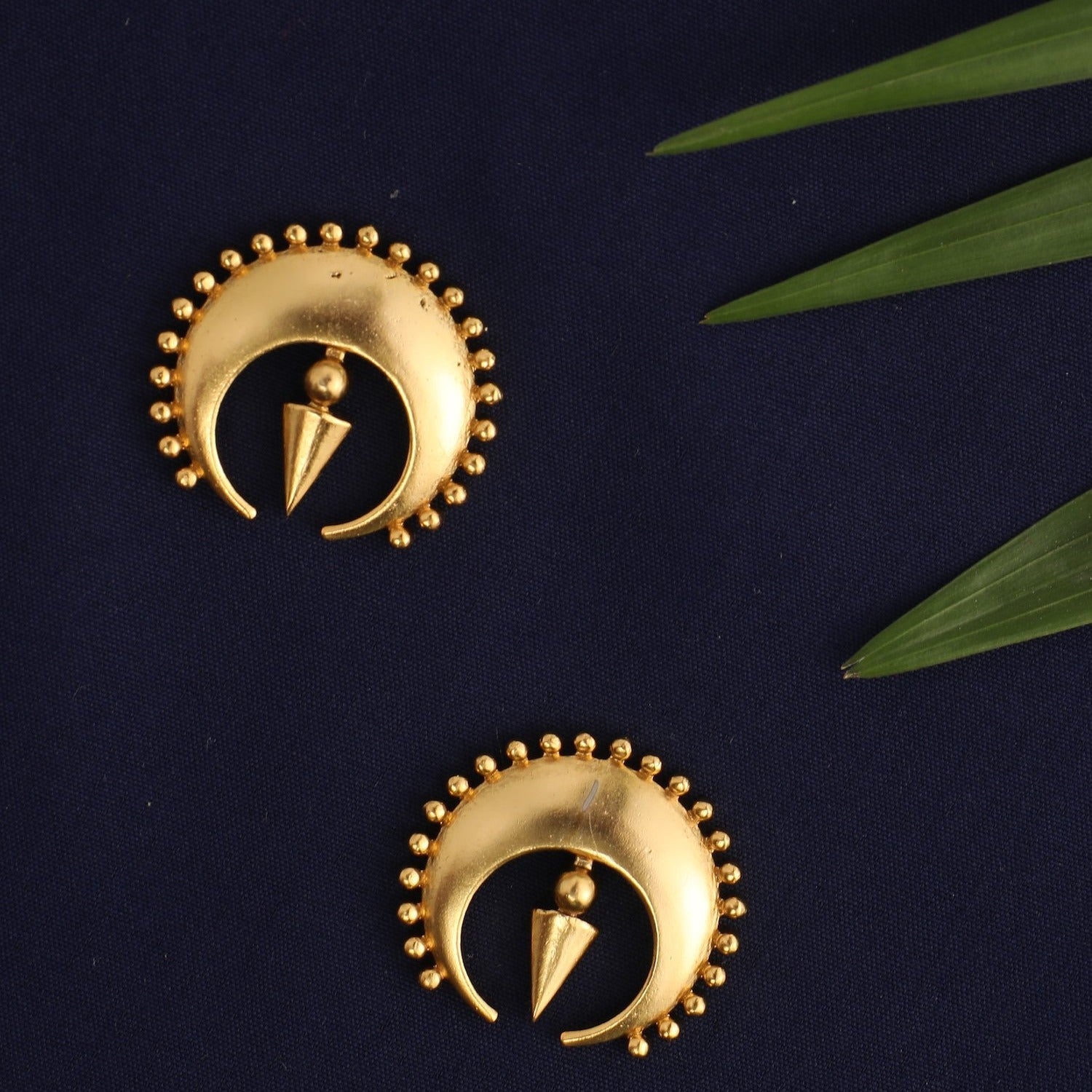 Danae Gold Plated Tribal Earrings for Women - Boho Chic Ethnic Jewelry - Perfect for Festivals, Parties & Everyday Wear