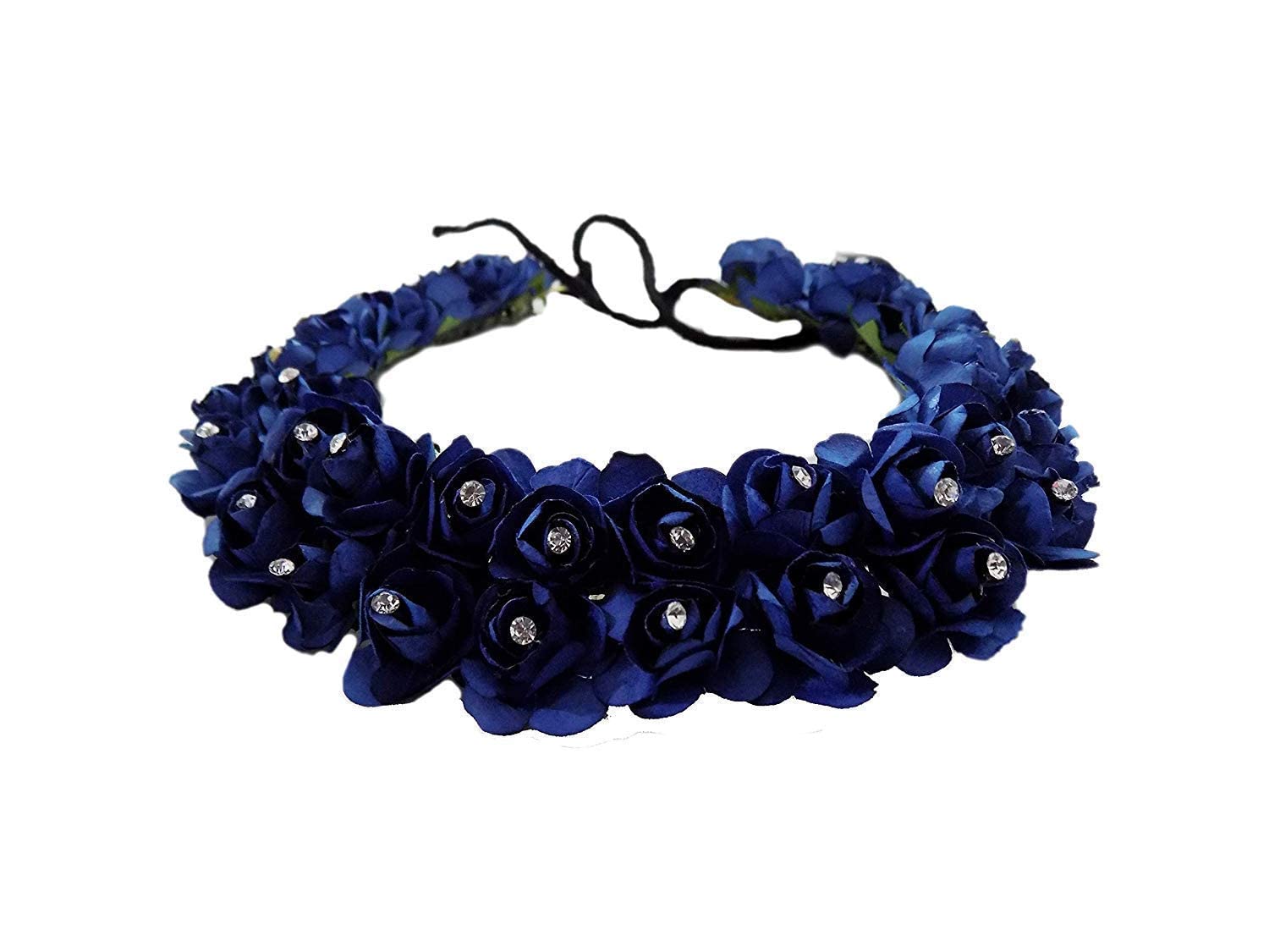 Fully Bridal Hair Gajra - Artificial Flower Stone Juda Hair Bun Decoration for Women | Wedding, Party & Festival Hair Accessories