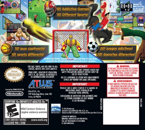 101 in 1 Sports Games for Nintendo DS - Fun Multiplayer Sports Collection for Kids & Adults - Perfect for Family Game Nights & Travel Entertainment