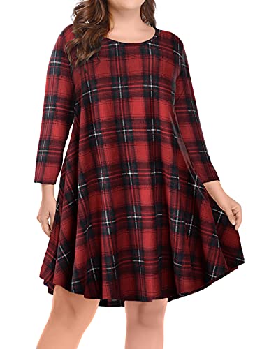 Plaid Wine Red
