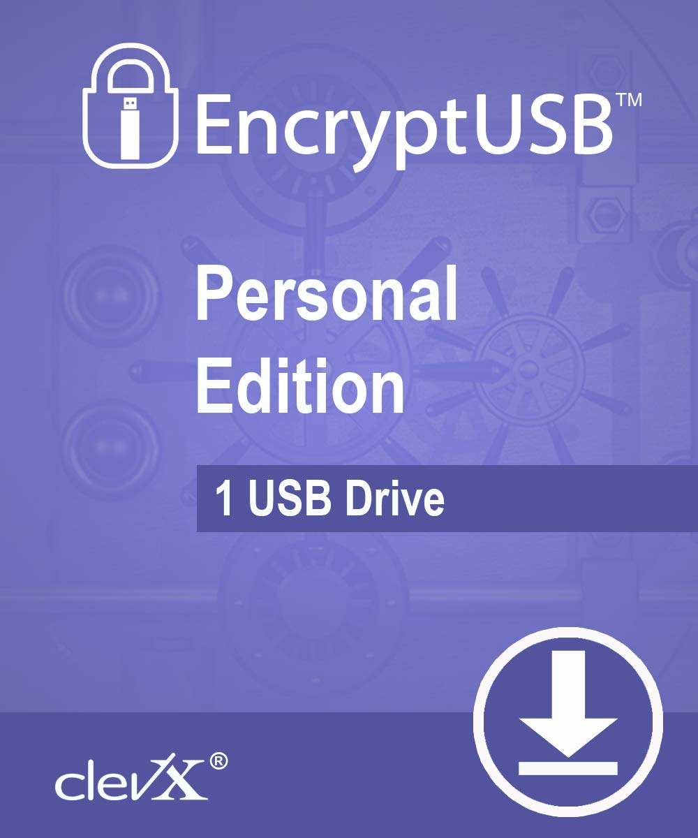 EncryptUSB Personal - 1 Year Automatic Encryption for USB Flash Drives & External HDD/SSD | Secure Sensitive Files on Portable Storage | Business Data Protection, Travel Security & Home Backup Solution | Ideal for Professionals, Travelers & Home Users | Protect Financial Records, Client Data & Personal Photos During Business Trips, Commuting & Daily Use