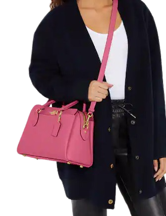 Coach Darcie Carryall Handbag for Women - Genuine Leather Crossbody Bag with Adjustable Strap - Perfect for Work, Travel & Everyday Use