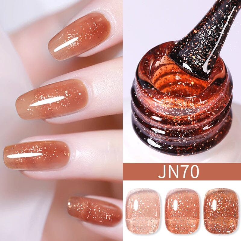 Nude Jelly Gel - 10ml Transparent Nail Polish for Natural & Glossy Manicure - Perfect for Everyday Wear & Special Occasions