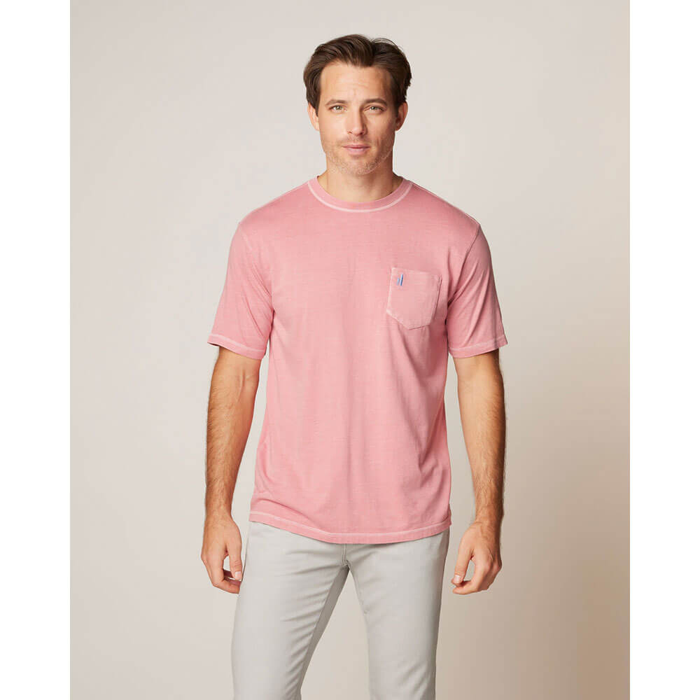 Johnnie O Dale 2.0 Performance T-Shirt with Built-in Bandana - Moisture-Wicking Men's Golf & Outdoor Activewear for Sports, Hiking, and Casual Wear