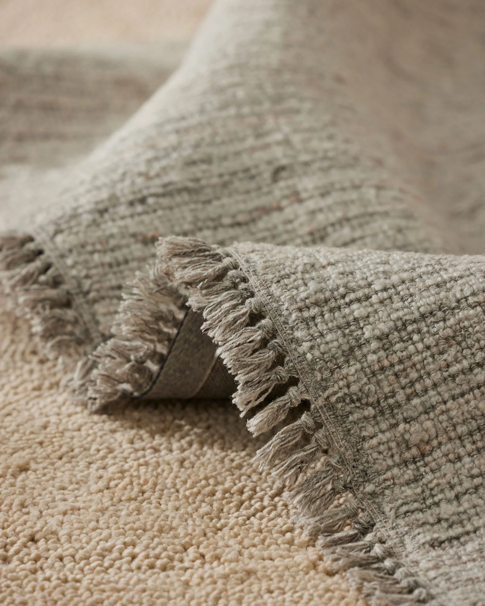 Valencia Rug Dune - Soft Bohemian Area Rug for Living Room, Bedroom & Nursery | Eco-Friendly Handwoven Cotton Carpet for Home Decor
