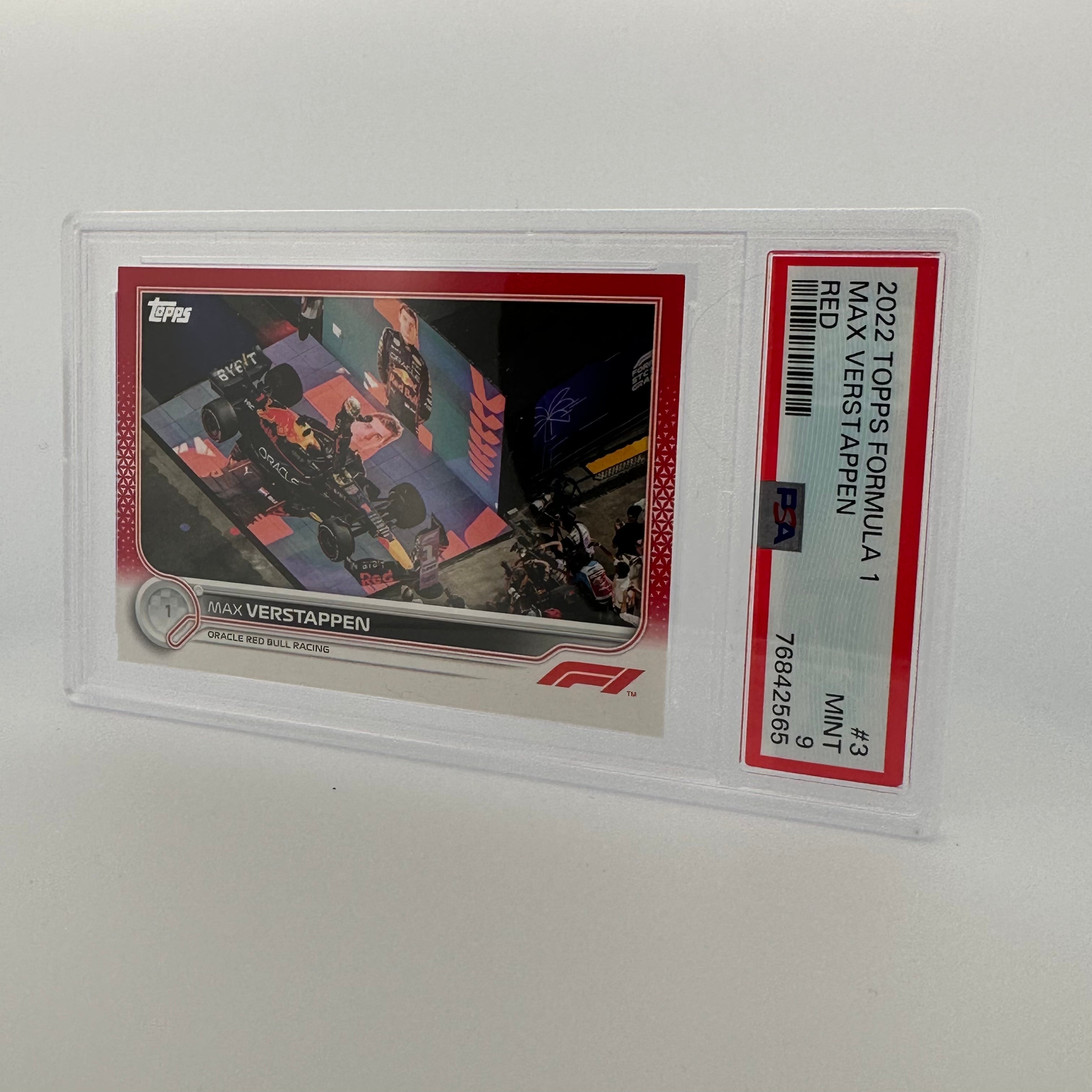PSA 9 Graded 4/5 MAX VERSTAPPEN #3 Red Formula 1 Trading Card - Perfect for F1 Collectors, Sports Memorabilia & Racing Fans