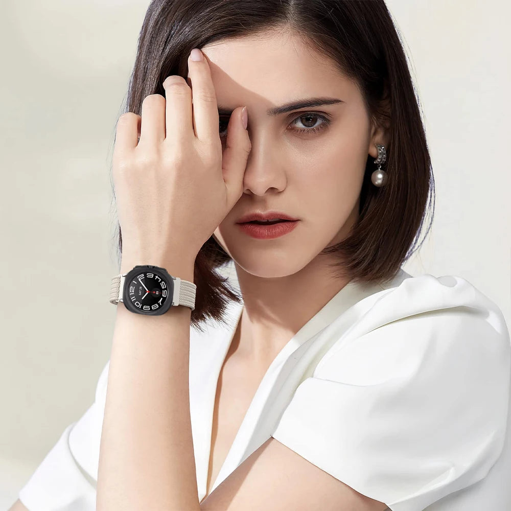 Premium Braided Nylon Loop Strap for Samsung Galaxy Watch Ultra - Durable, Comfortable & Adjustable for Sports, Workouts & Everyday Wear
