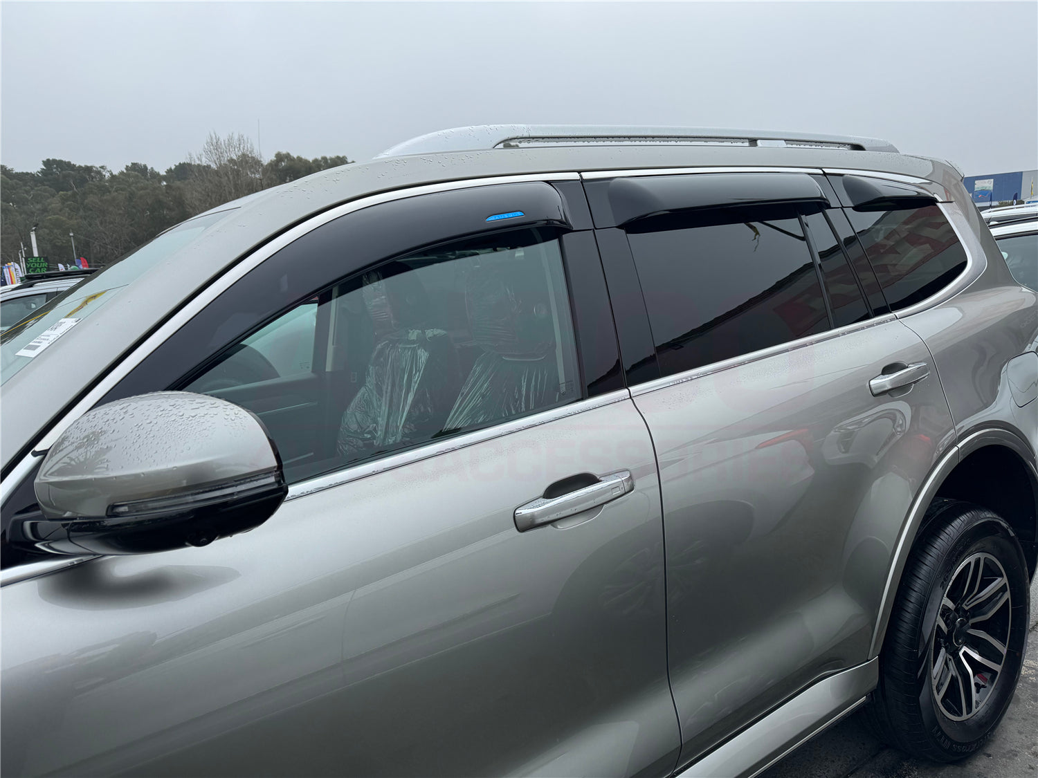 GWM Tank 500 2024+ Stainless Steel Wide Window Weather Deflectors - Rain Guards for Off-Road Protection & Enhanced Driving Comfort