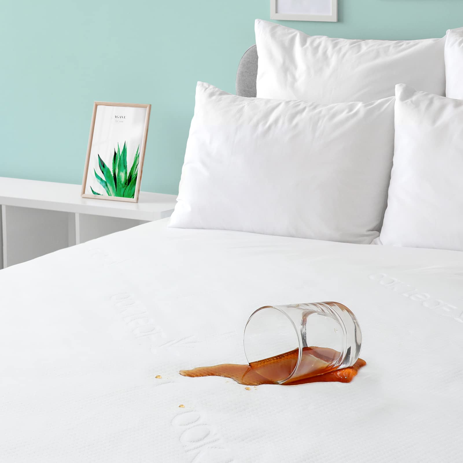 California King Waterproof Bamboo Mattress Protector - Ultra Soft Breathable Mattress Cover (72x84) for Allergy Relief & Bed Protection | Perfect for Hot Sleepers & Pet Owners