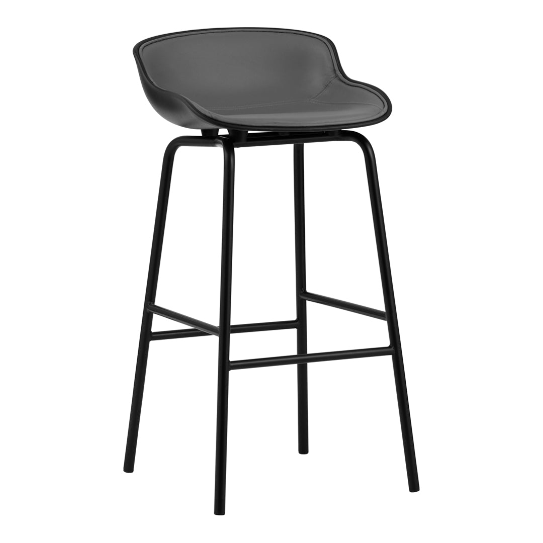 Premium Hyg Bar & Counter Stool with Front Upholstery - Modern Kitchen Island & Home Bar Seating for Comfortable Dining & Entertaining