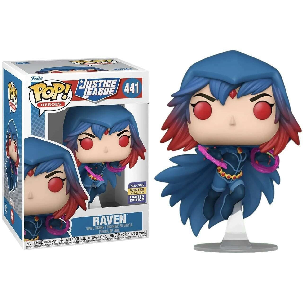 DC Justice League Raven Action Figure (2022 Winter Con Exclusive) - Perfect for Collectors, Superhero Fans & Comic Book Displays