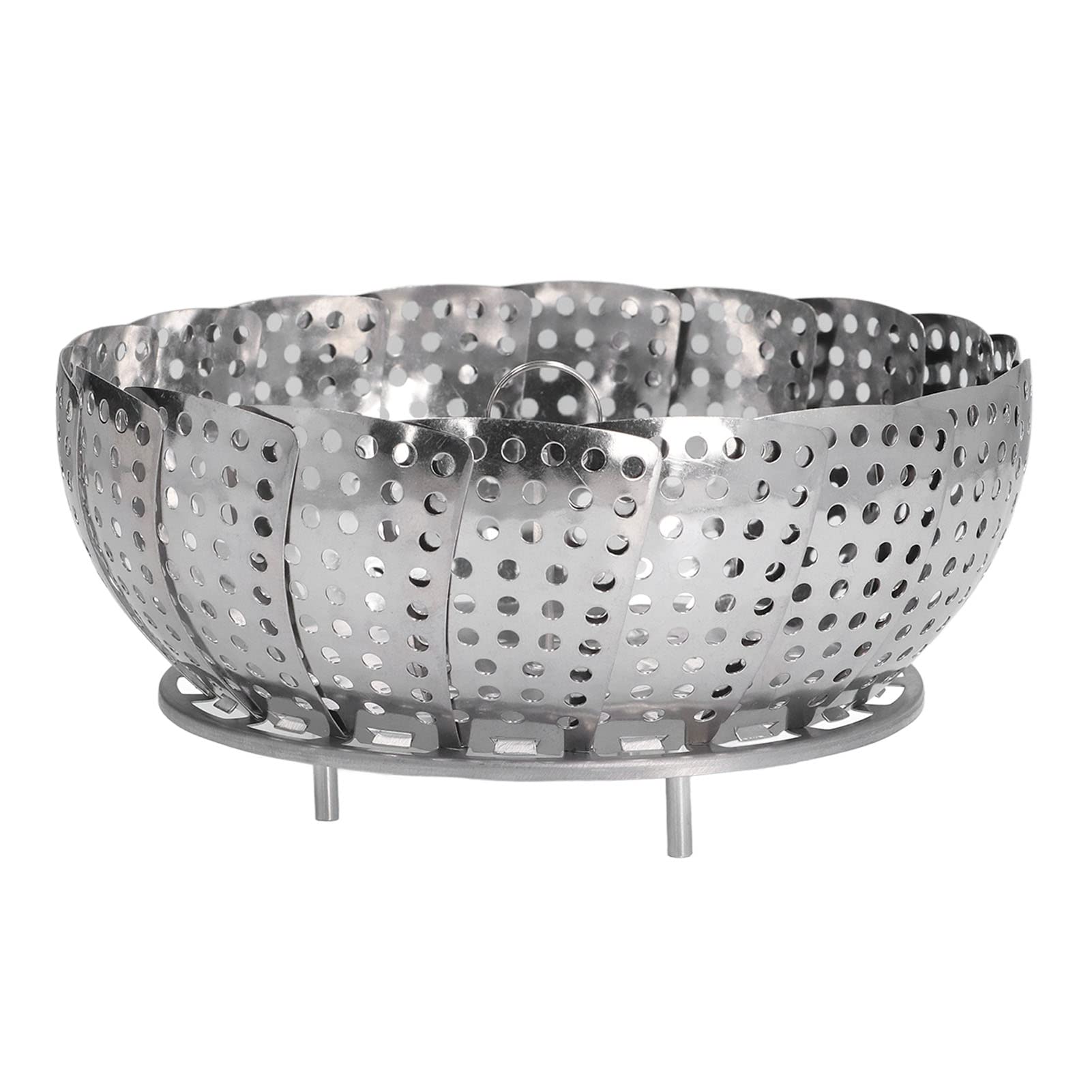 Fdit Steaming Tray with Detachable Handle - Stainless Steel Steamer Plate for Kitchen & Home Cooking | Perfect for Steaming Vegetables, Dumplings, and Seafood
